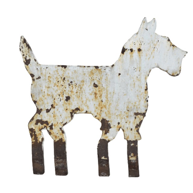 Iron Scottish Terrier Dog Boot Scraper Yard Decoration Chairish