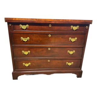 Vintage Chippendale Style Fold Top Bachelors Chest Buffet For Sale