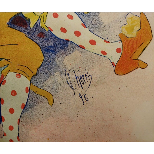 Grands Magasins Du Louvre -Original 1897 French Poster by Jules Cheret For Sale In Los Angeles - Image 6 of 11