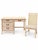 A charming vintage Broyhill writing desk accompanied by its coordinating cane-back chair, dating to approximately the...