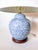2010s Ralph Lauren Blue and White Ceramic Ginger Jar Lamp With Scrolling Vine Motif For Sale - Image 5 of 8