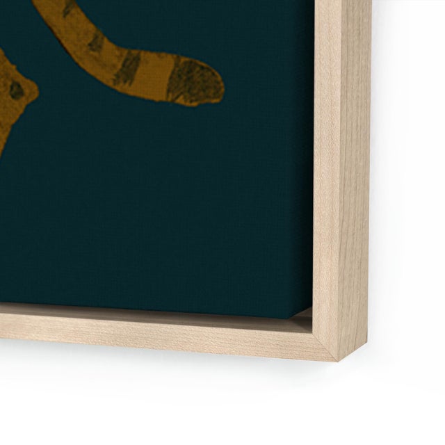 DESCRIPTION: Cheetah Midnight by Jess Engle in Maple Frame, XL Art Print SPECIFICATIONS: Type: Giclée Art Print on Matte...