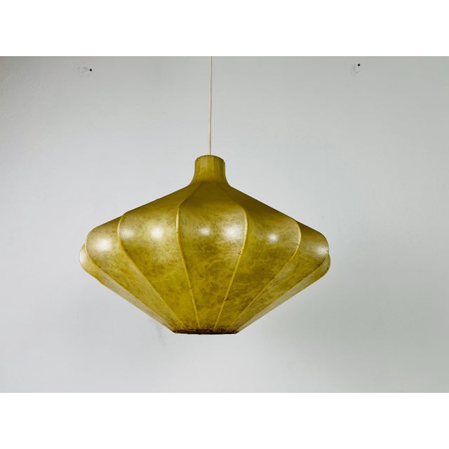 Mid-Century Modern Mid-Century Modern Cocoon Pendant Light, 1960s, Italy For Sale - Image 3 of 11