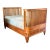 Carved Gustavian Solid Walnut Daybed or Twin Bed For Sale