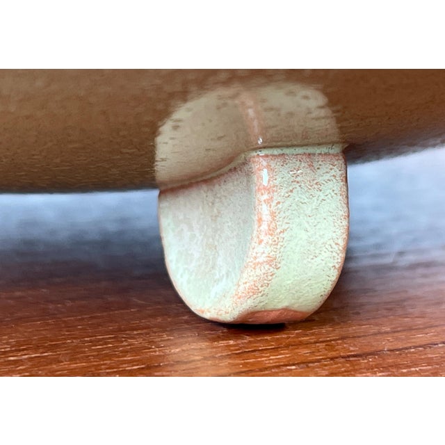 Mid-Century German Tripod Ceramic Bowl from Wächtersbach, 1960s For Sale - Image 9 of 18