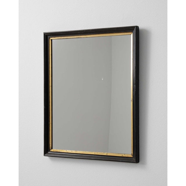 French 19th Century France Napoleon III Black Wood Mirror For Sale - Image 3 of 10
