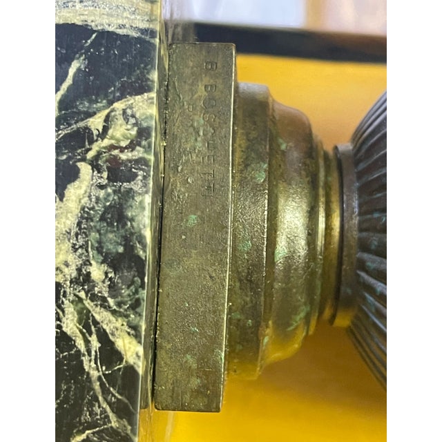 Grand Tour Grand Tour Bronze Volute Krater / Vase / Urn by Benedetto Boschetti , C. 1840 For Sale - Image 3 of 5