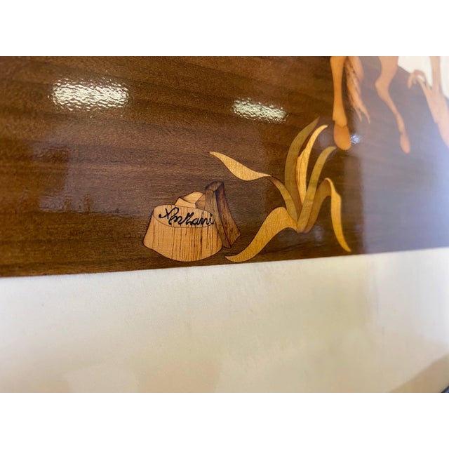 Art Deco Italian Bar Cabinet in Parchment with Inlays by Anzani, 1930s For Sale - Image 11 of 18