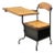 Antique American Industrial Iron and Maple Childs School Writing Desk For Sale