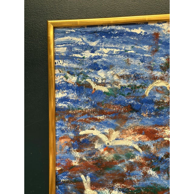 Göta Fogler, Storm, 1950s, Oil Painting on Canvas, Framed For Sale - Image 16 of 18