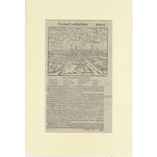 Sebastian Münster, The City of Groningen, Netherlands, 1600s, Print For Sale - Image 6 of 6