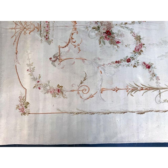Textile A Sensational 19th Century Silk Vouveh French Aubousan/Tapestry For Sale - Image 7 of 8