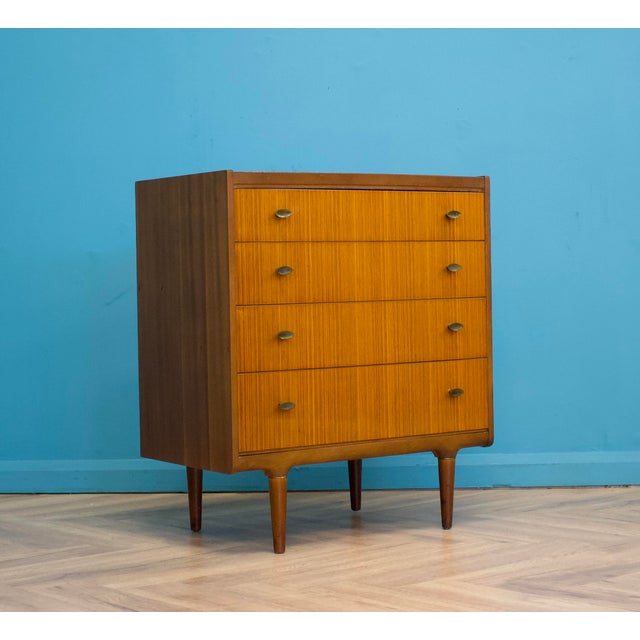 Mid-Century Teak & Walnut Chest of Drawers from Wrighton, 1970s For Sale - Image 9 of 9