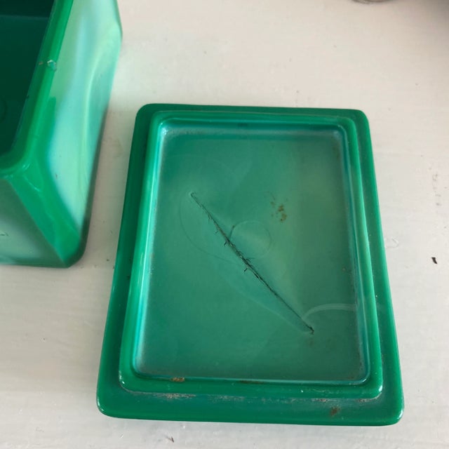 Late 19th Century Chinese Green Peking Glass Buddha Box For Sale - Image 10 of 13