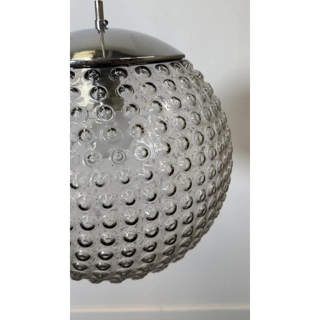 Space Age Glass Pendant Lamp by Rolf Krüger for Staff, Germany For Sale - Image 6 of 7