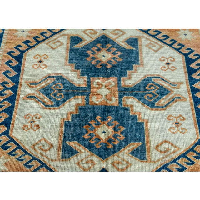 Turkish Vintage Rug 4'5" x 5'9" #20782 For Sale - Image 4 of 8