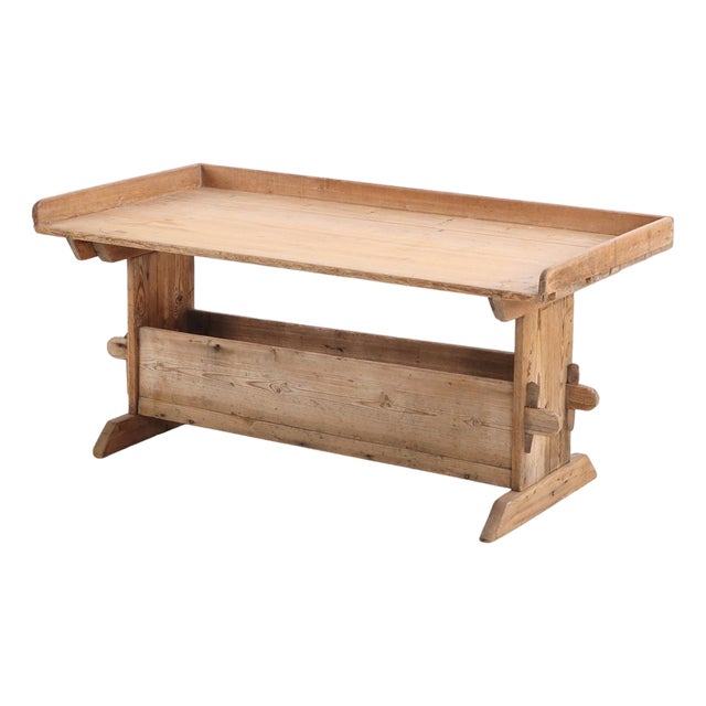 A French Pine Bakers Table, C. 1900 For Sale