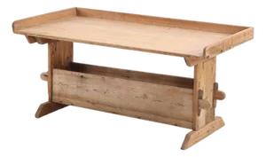 A French Pine Bakers Table, C. 1900