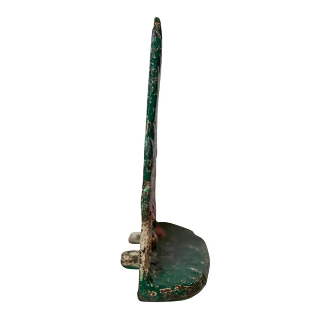 Early 20th Century Sloped Roof Cottage Painted Cast Iron Doorstop For Sale - Image 4 of 8