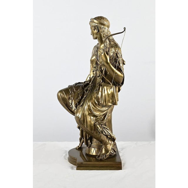 Peiffer, Diana the Hunter, Late 19th Century, Bronze For Sale - Image 16 of 18