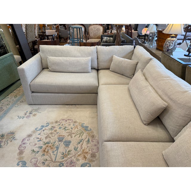 Mitchell Gold + Bob Williams Haywood Two Piece Sectional For Sale - Image 16 of 18