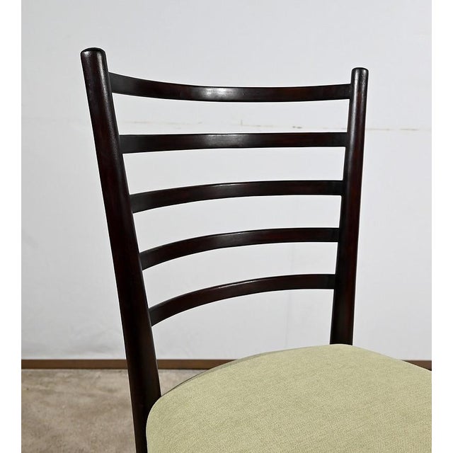 Black Scandinavian Wooden Chairs, 1960, Set of 4 For Sale - Image 8 of 18