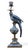 2020s Blue and White Porcelain Parrot Candle Holder With Bronze Ormolu Left and Right Drama For Sale - Image 5 of 8