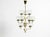 Beautiful 1960s metal and brass ceiling lamp with 12 arms. design by hans agne jakobsson. Manufacturer is markaryd. Made...