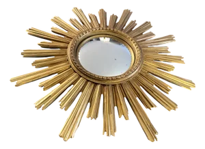 Large Vintage Witch's Eye Sun Mirror, 1960s