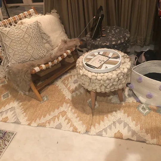 Mustard Gold Handwoven Wool Bohemian Moroccan Rug, 3x5 Ft. For Sale - Image 4 of 11