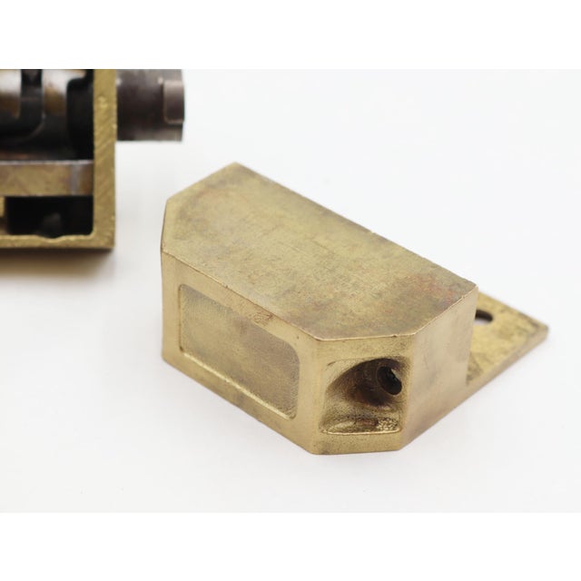 Mid 20th Century Reclaimed Brass Yale Surface Mount Rim Night Latch For Sale - Image 5 of 5