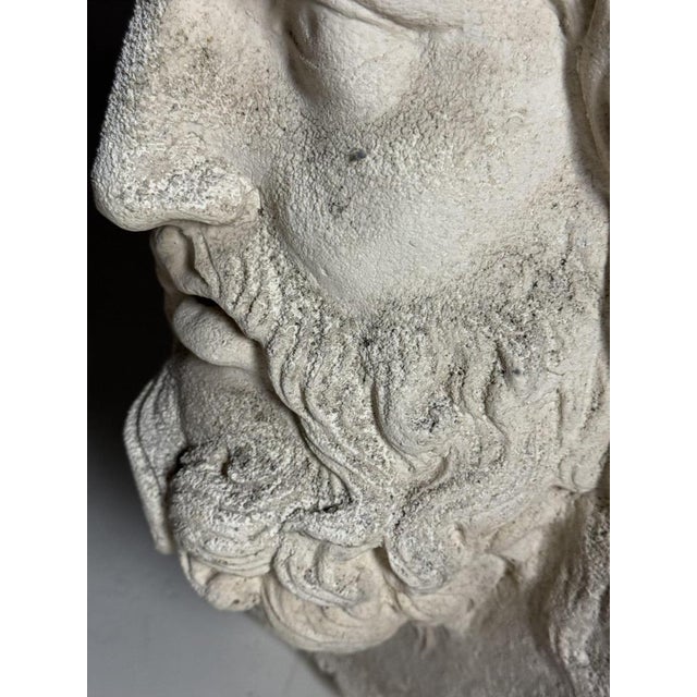 Vintage Cast Stone Asclepius For Sale - Image 9 of 18