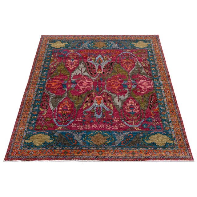 Elevate your space with this Modern Bidjar Style Wool Rug, blending color and craftsmanship. Known for its durability,...