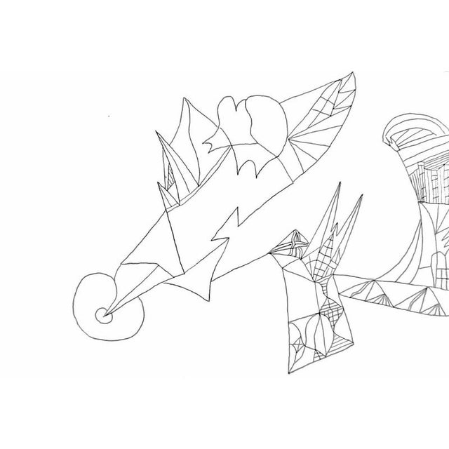 Original artwork by Fred Bugs, from Bosa (b. 1997) Abstract-geometric art The Will (Il lascito,Il volere) Pen on paper...