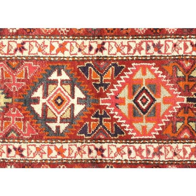 Crafted in the Oushak region of Western Turkey, this exquisite Vintage Turkish Oushak Runner boasts a hand-woven wool on...