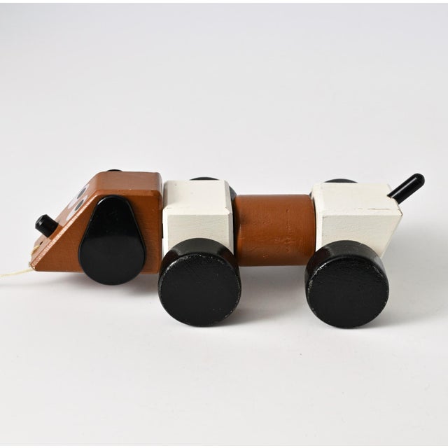 Wooden Pull-Along Dog Toy by Ryk Heuff for Olly Toys, 1970s For Sale - Image 3 of 9