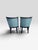 Lily Jack Ebonized Wood & Blue Upholstered Dining Chairs – Set of 6, Including Captain’s Chair For Sale In West Palm - Image 6 of 12