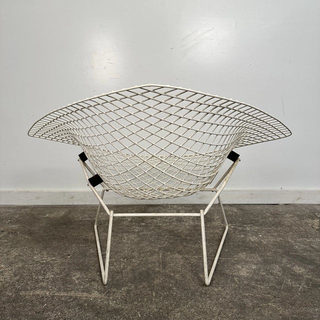 Mid Century Modern Wide Large Diamond Bertoia Chair For Sale In Cleveland - Image 6 of 12