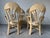 Vintage Boho Chic Coastal Rattan & Leather-Wrapped Dining Chairs – Set of 4 For Sale - Image 10 of 12