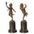 Pair Antique French Bronze Marble Putti Dancing Musicians Statues Sculpture 1860 For Sale In Portland, OR - Image 6 of 13