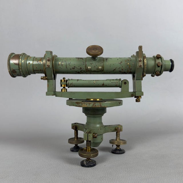 Optical Instrument Topographic Level Telescope in Brass For Sale - Image 12 of 12