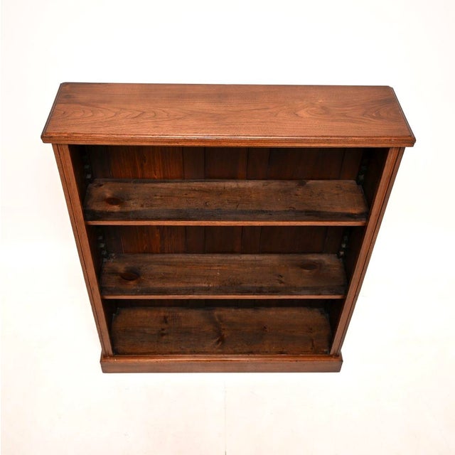 Antique Victorian Open Bookcase, 1860 For Sale - Image 6 of 11