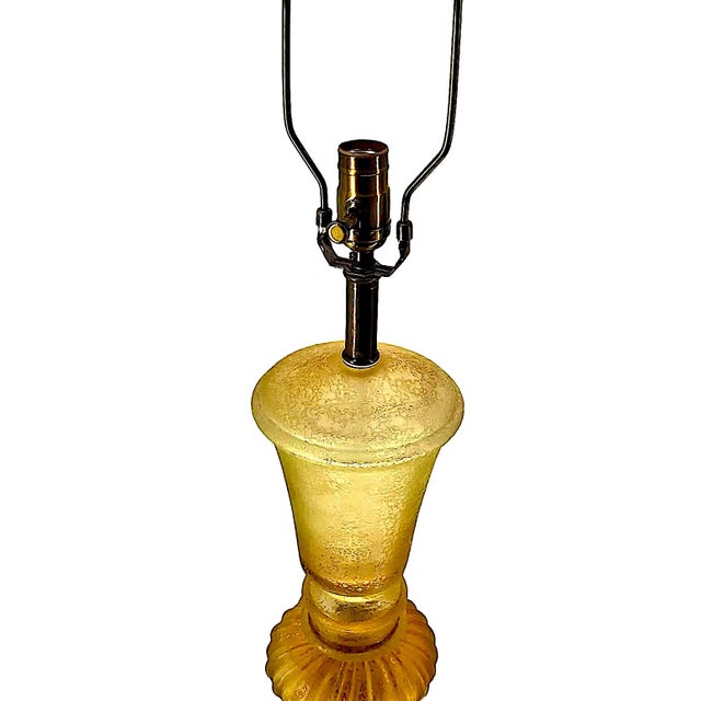 1960s 1960s Venetian Glass Table Lamp by Seguso for Marlbro Lamp Company For Sale - Image 5 of 7