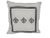 French Country Three Fleur De Lis Pillow For Sale - Image 3 of 4