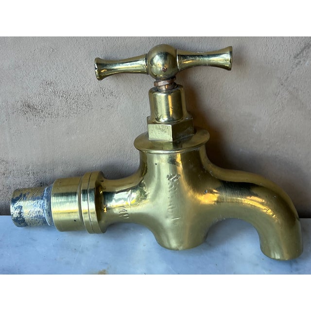 Late 19th Century Antique French Brass Water Spout / Faucet For Sale - Image 5 of 18