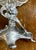 Antique Art Nouveau Figural Floral Spelter and Scalloped Glass Centerpiece Tazza For Sale - Image 10 of 17