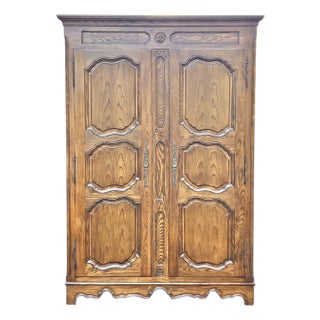 Provincial Louis XV Style Armoire For Sale