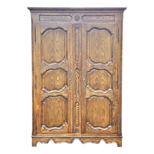 Provincial Louis XV Style Armoire For Sale
