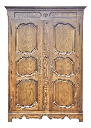 Provincial Louis XV Style Armoire