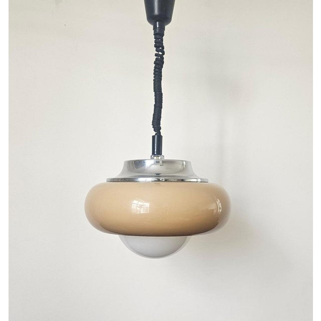 Mid-Century Modern Mid-Century Space Age Pendant by Guzzini for Meblo, Italy, 1970s For Sale - Image 3 of 15